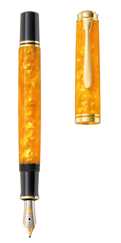 Edel: Füllhalter Souverän M600 Vibrant Orange. Abbildung: Pelikan