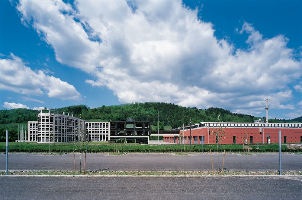 Headoffice des Büromöbelherstellers Bene in Waidhofen/Ybbs, Österreich. Abbildung: Bene