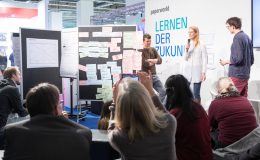 Das Impulsareal zeigt Möglichkeiten zukünftigen Lernens und Lehrens. Abbildung: Messe Frankfurt GmbH/Jens Liebchen 2019