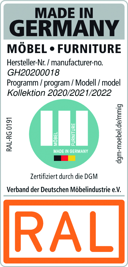 Das Label Möbel Made in Germany. Abbildung: Palmberg