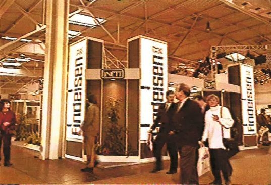 Der Findeisen-Stand auf der Domotex 1979. Abbildung: Rose-Marie Riedl