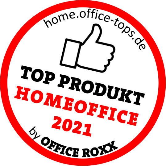 Was die Redaktion von OFFICE ROXX überzeugt, erhält die Auszeichnung TOP PRODUKT HOMEOFFICE und wird auf office-tops.de vorgestellt.