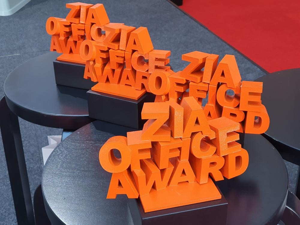 Der ZIA-Office-Award wurde in vier Kategorien vergeben + Publikumspreis. Abbildung: Redaktion