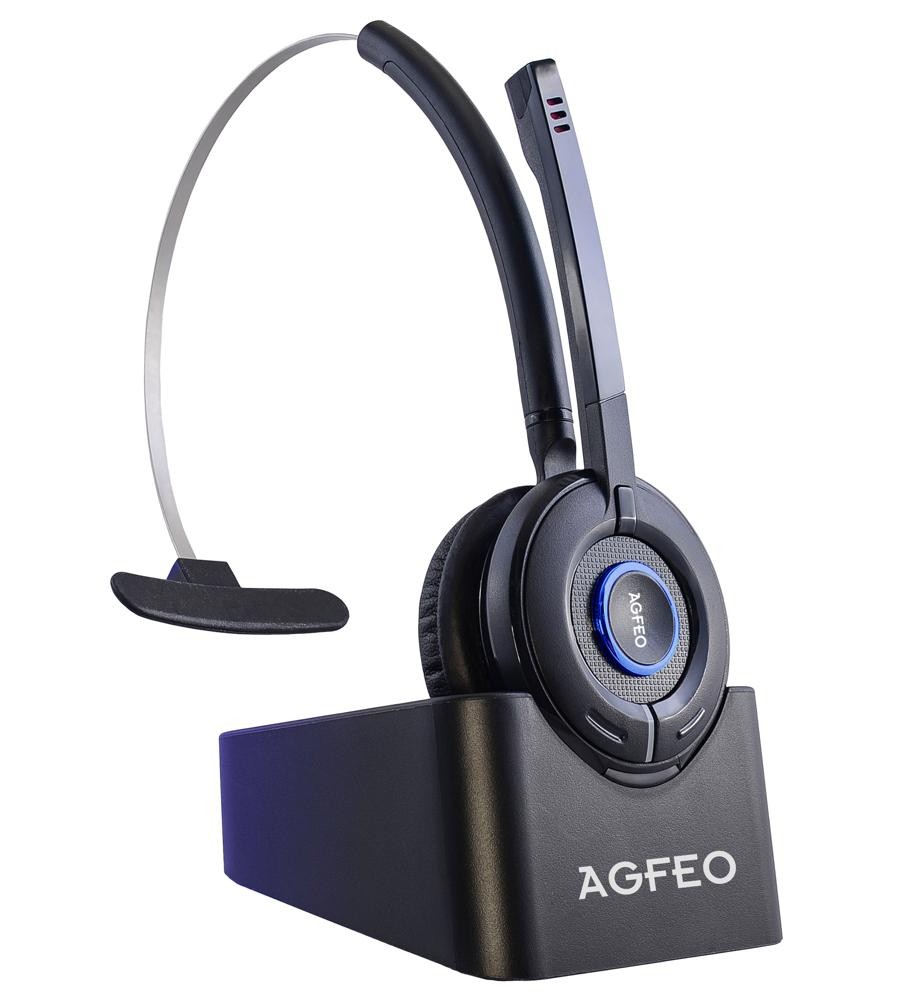 Die Alternative zu einem PC-Softphone: das DECT-Headset IP. Abbildung: Agfeo