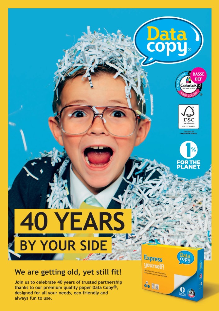 Die neue Kampagne von Data Copy zum 40-jährigen Jubiläum. Abbildung: Data Copy