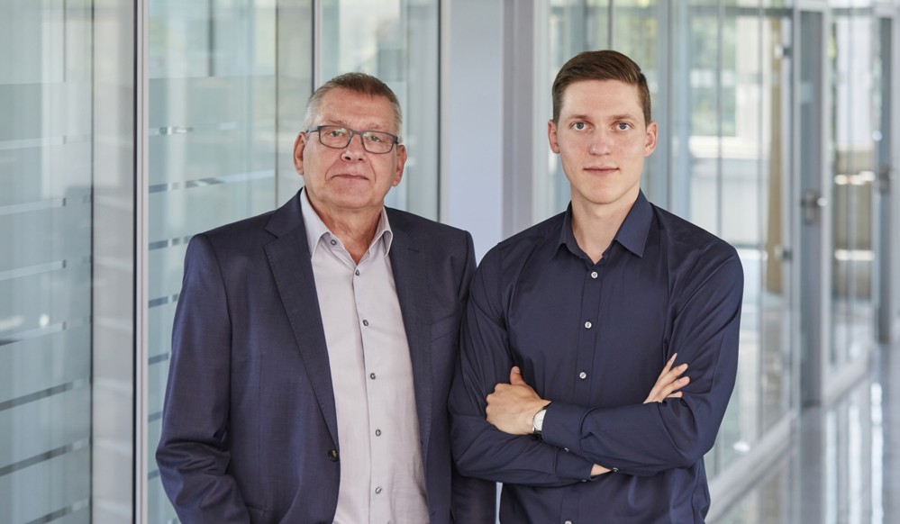 Unternehmensführung über zwei Generationen: Eckart und Mathias Renz. Abbildung: Bernd Eidenmüller