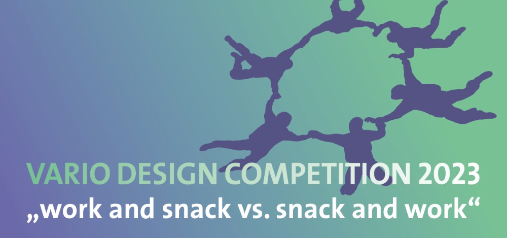 „Work and snack vs. snack and work“: Das Motto des diesjährigen Branchenwettbewerbs „Vario Design Competition 2023“. Abbildung: Vario Design