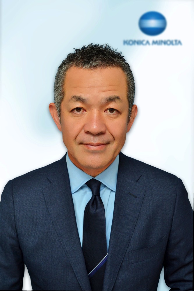 Kiyotaka Suhara freut sich auf seine Aufgaben als neuer Präsident der Europa-Organisation von Konica Minolta Business Solutions Europe. Abbildung: Konica Minolta