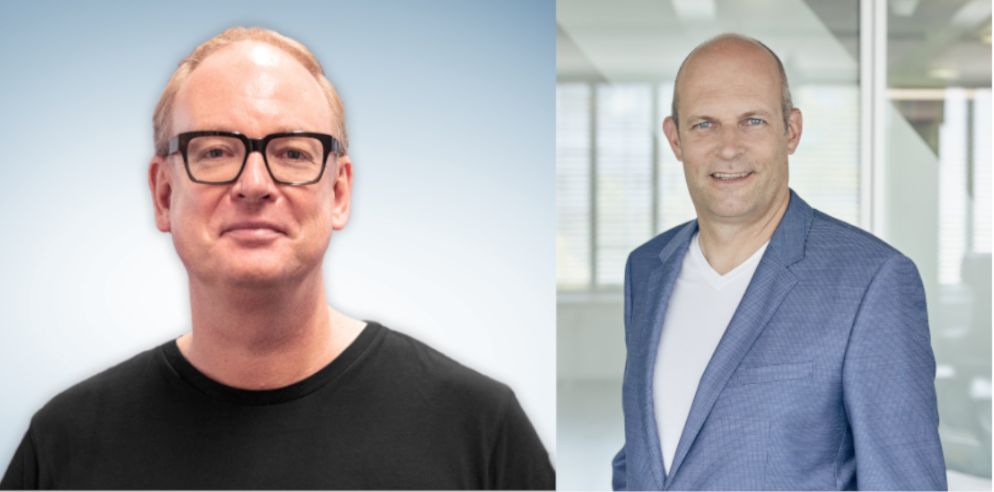 Die neuen Geschäftsführer bei der Deutschen Telekom: Steffen Schlaberg (li.) und Dr. Robert Hauber. Abbildungen: Deutsche Telekom AG