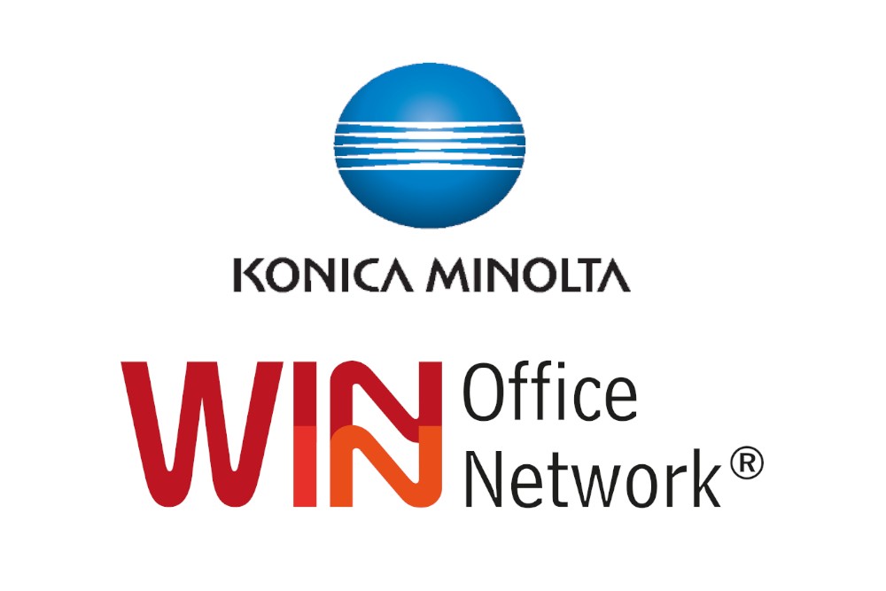 Logos Konica Minolta und Winwin Office Network