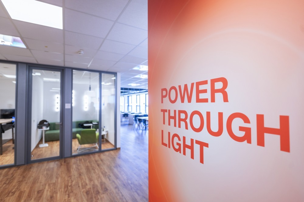 Das Mantra „Power through Light“ soll in den neuen Ledvance-Büroräumen gelebt werden. Abbildung: Ledvance
