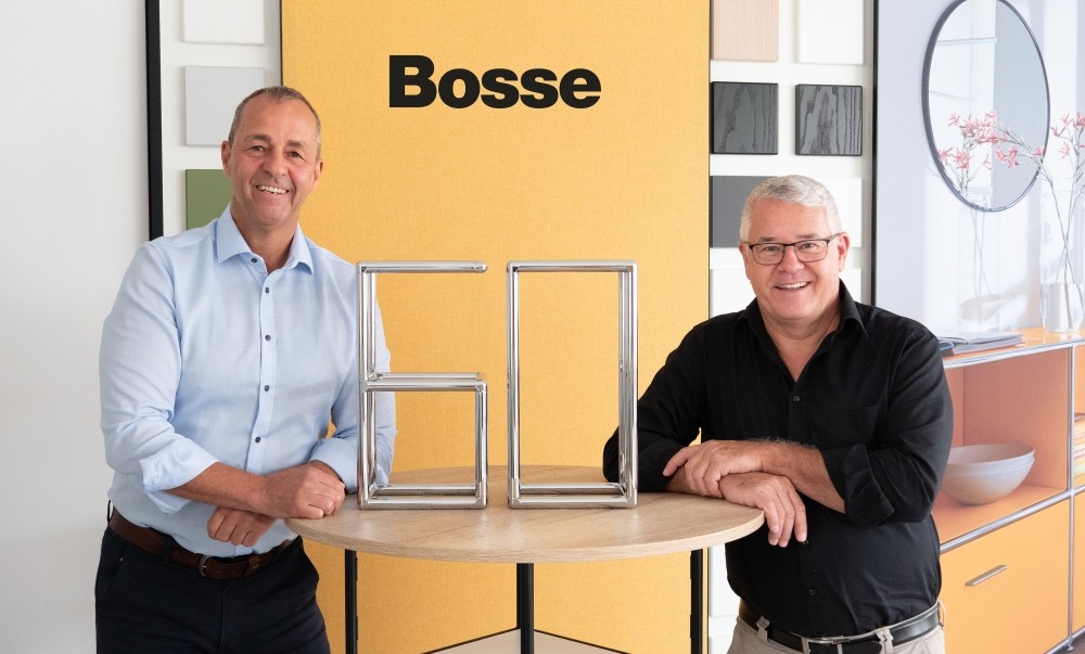 Die beiden Geschäftsführer von Bosse André Heuer und Klaus Roth (r.). Abbildung: Bosse Design