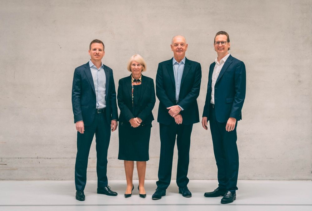 Die Geschäftsführung der Brunner GmbH (v.l.n.r.): Philip, Helena, Rolf und Dr. Marc Brunner, Abbildung: Brunner