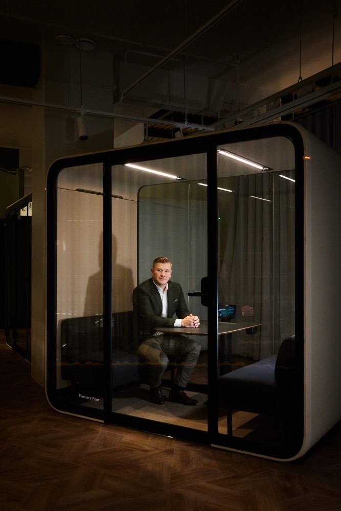 Samu Hällfors, CEO und Mitgründer von Framery. Abbildung: Framery