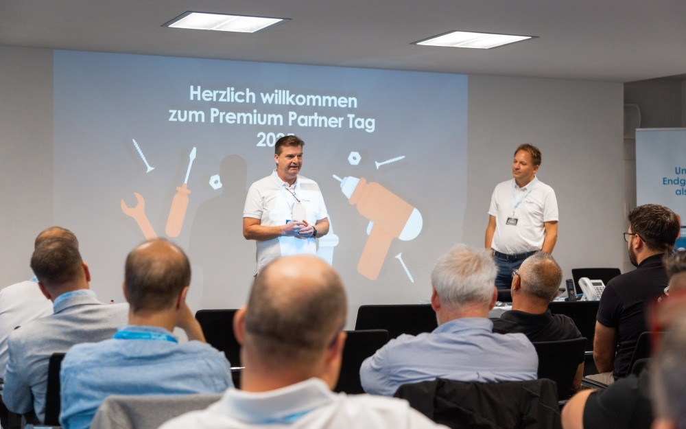 Geschäftsführer Christian Auerswald strahlte Zuversicht aus. Abbildung: Auerswald