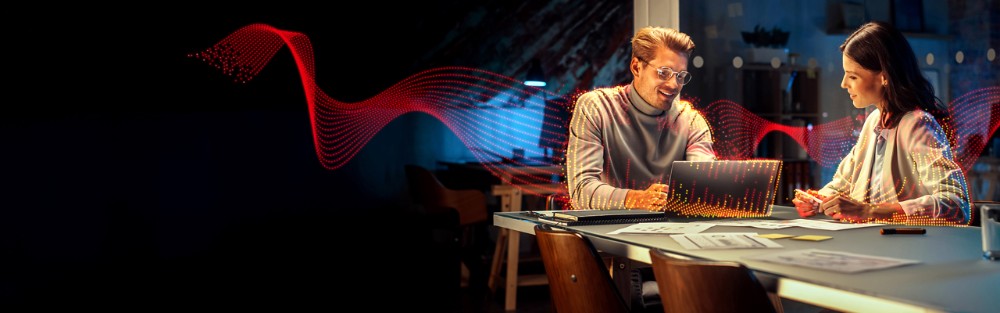 Neue Markenpositionierung mit frischem Look als zentraler Bestandteil der europäischen Geschäftsstrategie. Abbildung: Sharp