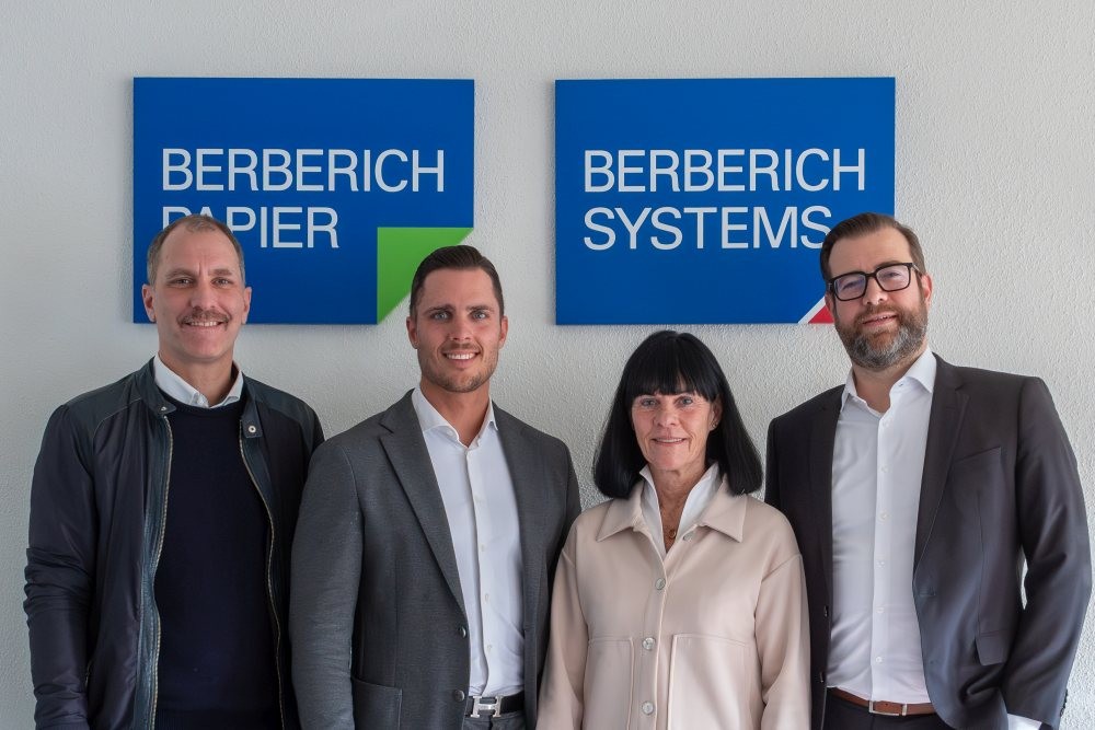 Philipp Wilhelm, Niklas Eren, Eva Berberich-Martini und Karsten Knodel (v. l. n. r.). Abbildung: Carl Berberich