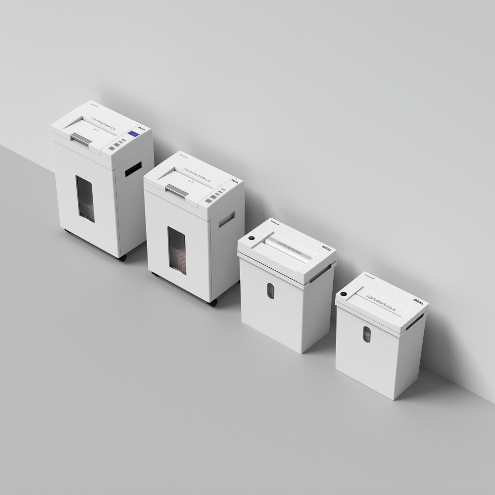Die Shredcat-Modelle verbinden platzsparendes Design mit hoher Benutzerfreundlichkeit und einem überzeugenden Preis-Leistungs-Verhältnis. Abbildung: IDEAL