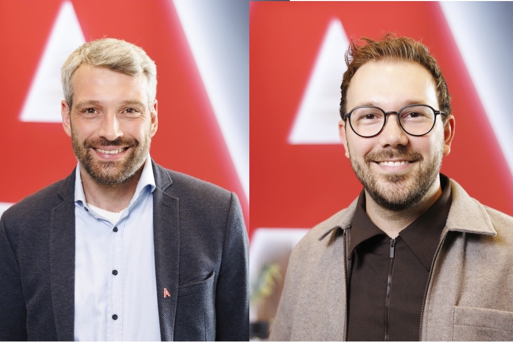 Jan-Hendrik Wittenberg und Jan Pahnke komplettieren das Führungsteam des Büromöbelherstellers Assmann. Abbildung: Assmann