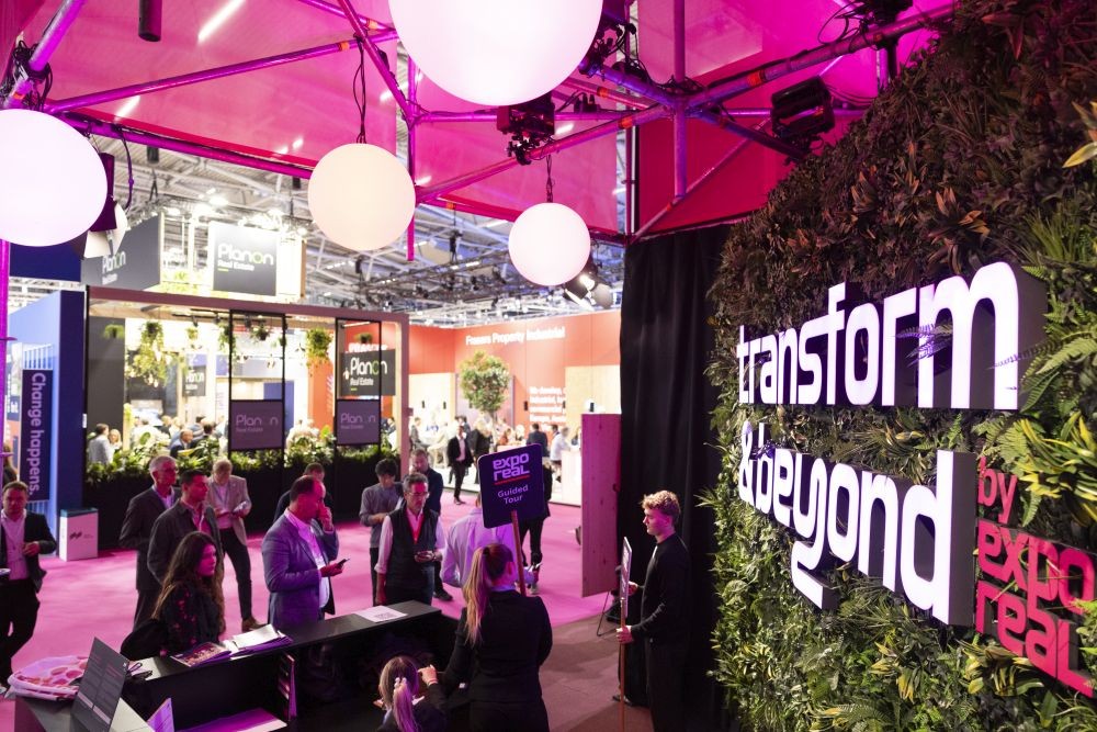 Im Bereich der Transform & Beyond stand erneut die Transformation der Immobilienwirtschaft im Mittelpunkt. Abbildung: Messe München GmbH